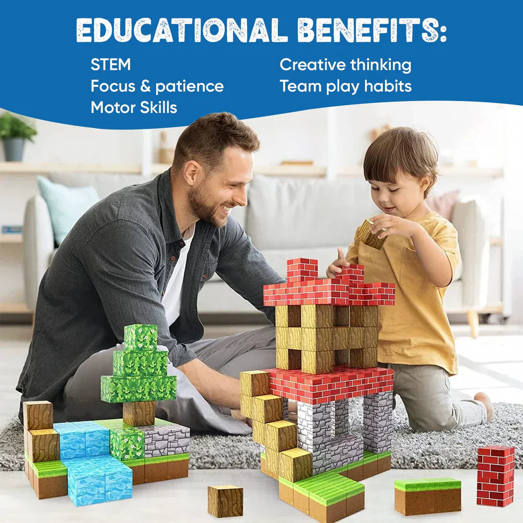 Learnua™ STEM Learning Magnetic Building Blocks